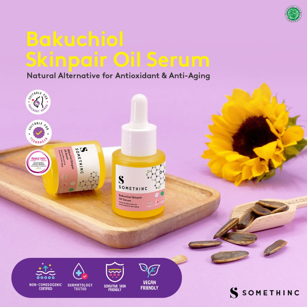 Somethinc Bakuchiol Skinpair Oil Serum || Serum yang Bagus untuk Remaja