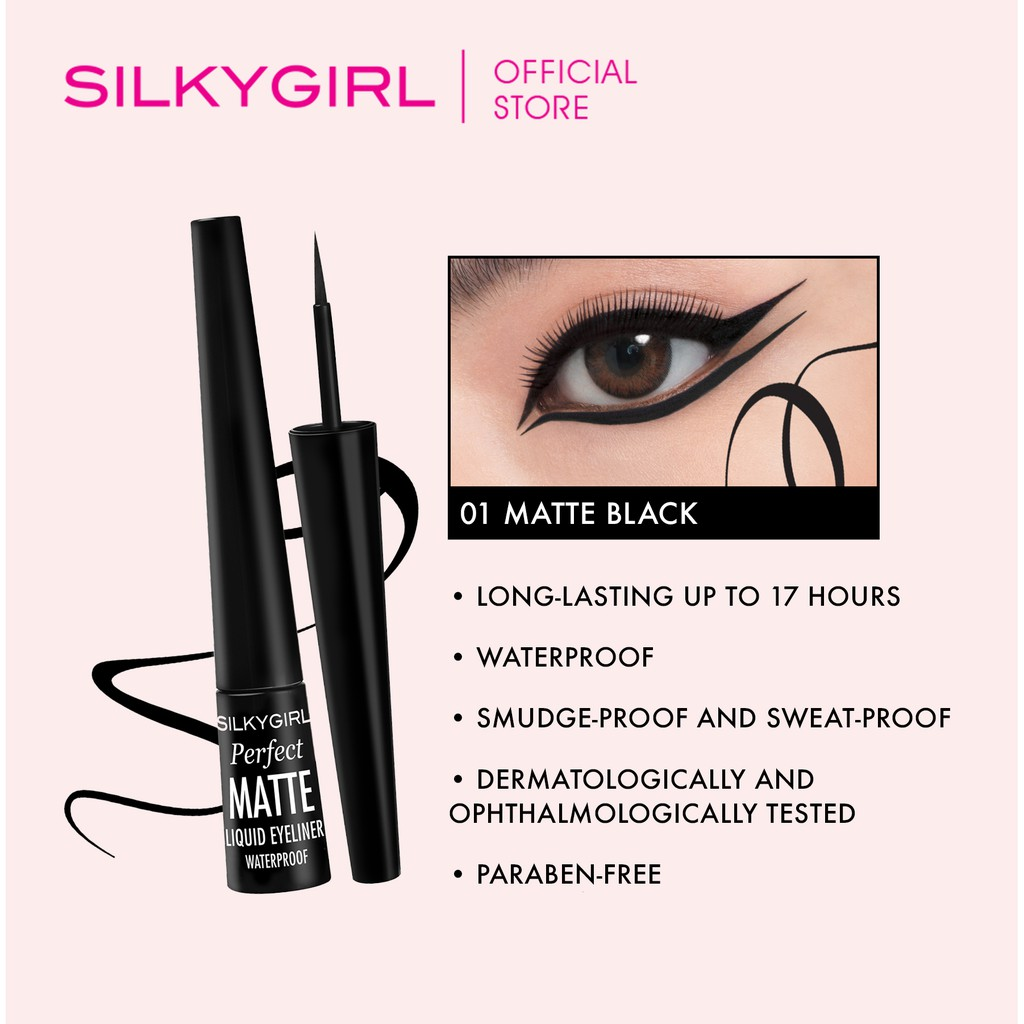 Silky Girl Perfect Matte Liquid Eyeliner || Eyeliner waterproof murah dan tahan lama