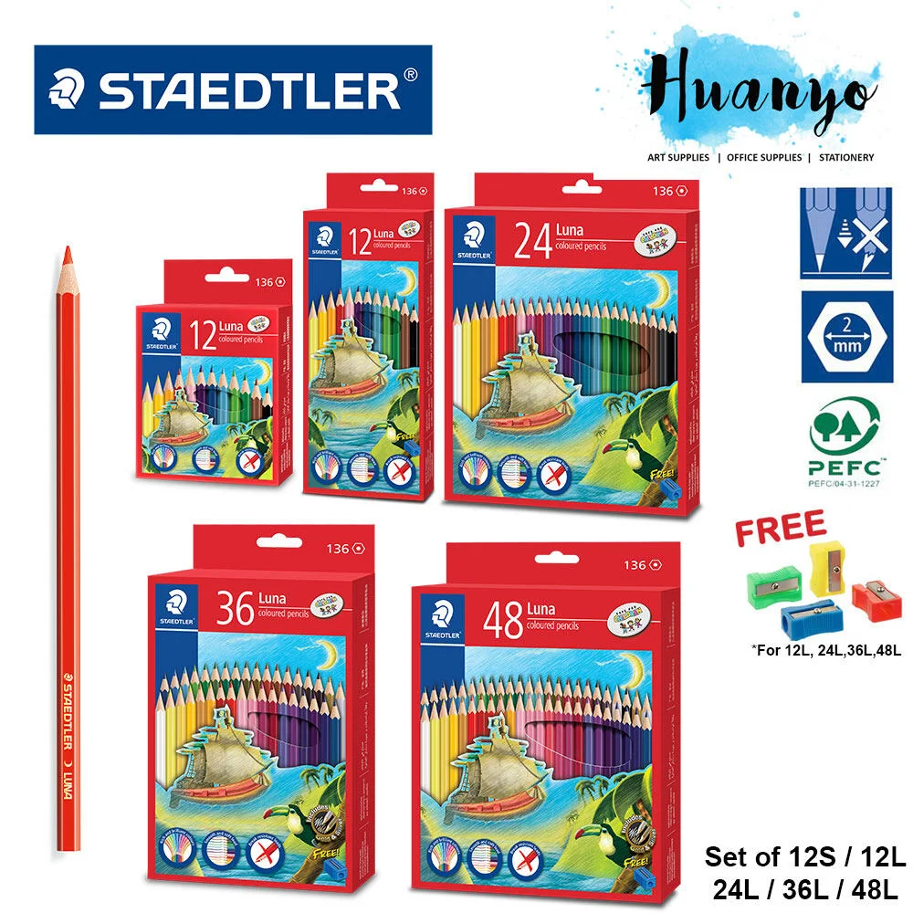 Staedtler Luna Coloured Pencils || Merk Pensil Warna yang Bagus