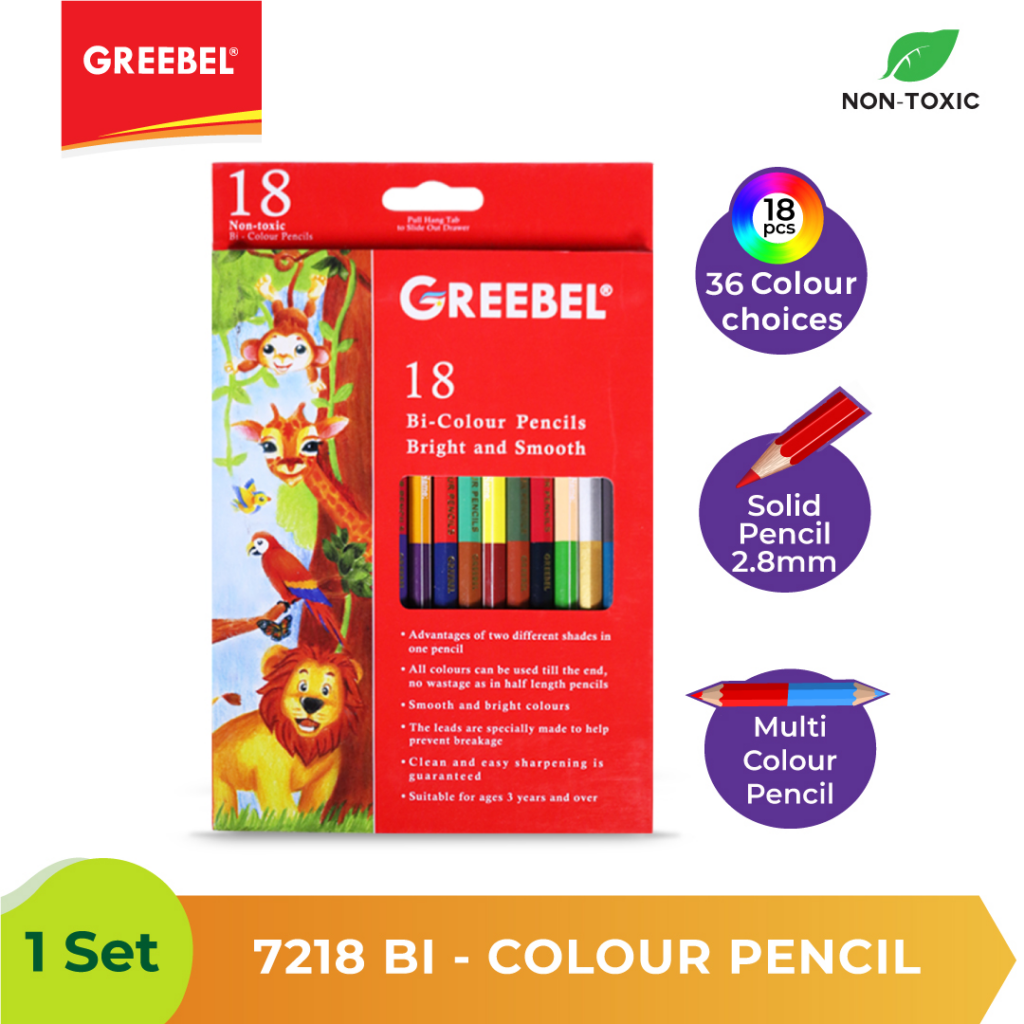 Greebel Bicolour || Merk Pensil Warna yang Bagus
