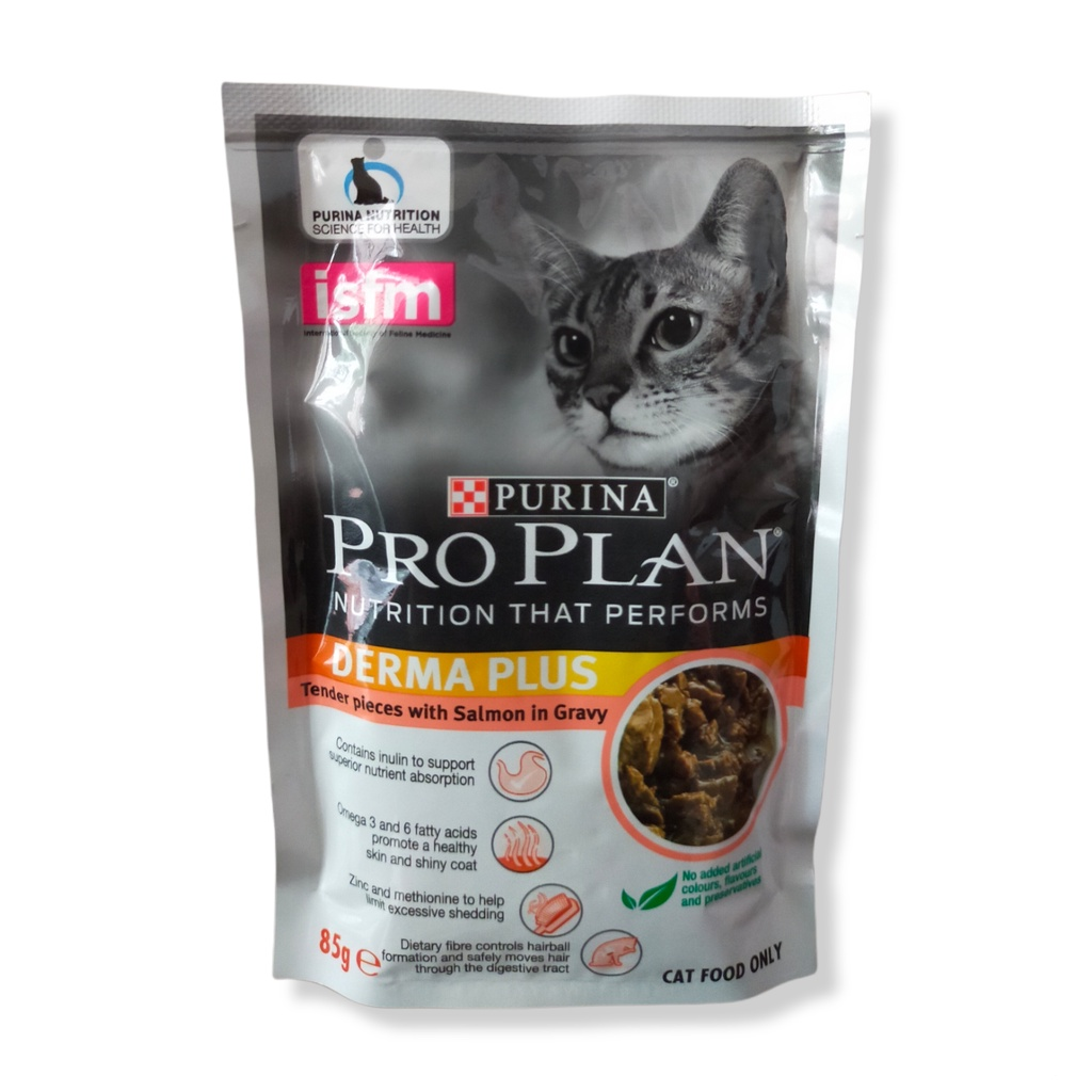 Purina Pro Plan Wet Derma Plus || Makanan Kucing yang Bagus dan Kaya Nutrisi