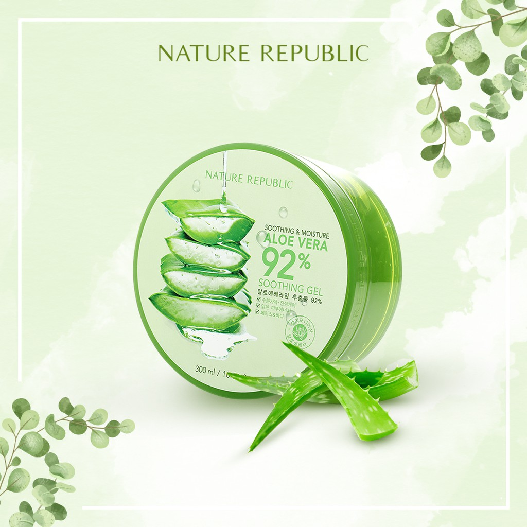 Nature Republic Aloe Vera Gel || Merk Skincare Untuk Menghaluskan Wajah Terbaik