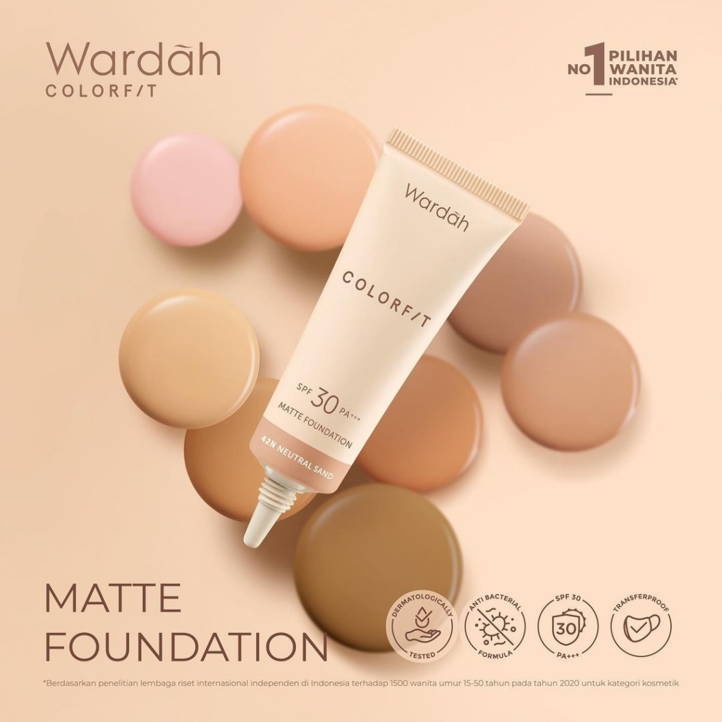 Wardah Colorfit Matte Foundation || Produk Wardah Untuk Kulit Berminyak
