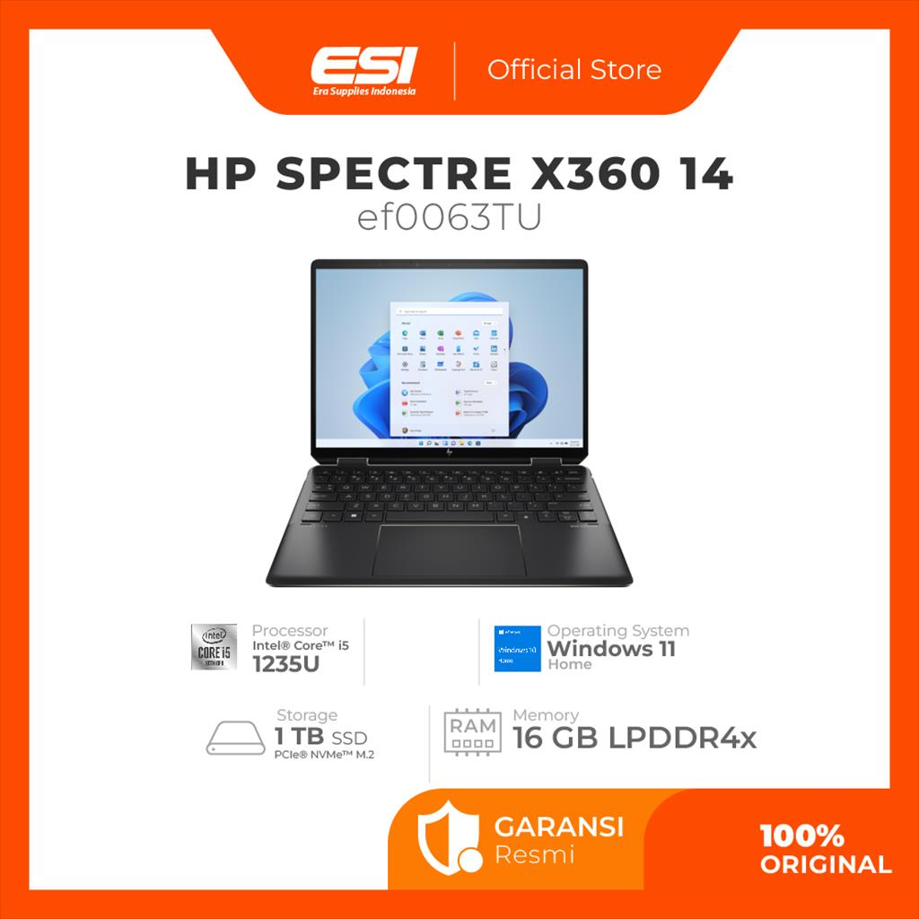 HP Spectre x360 Convertible Series 14-ea1027TU || Laptop HP Terbaik Paling Recommended