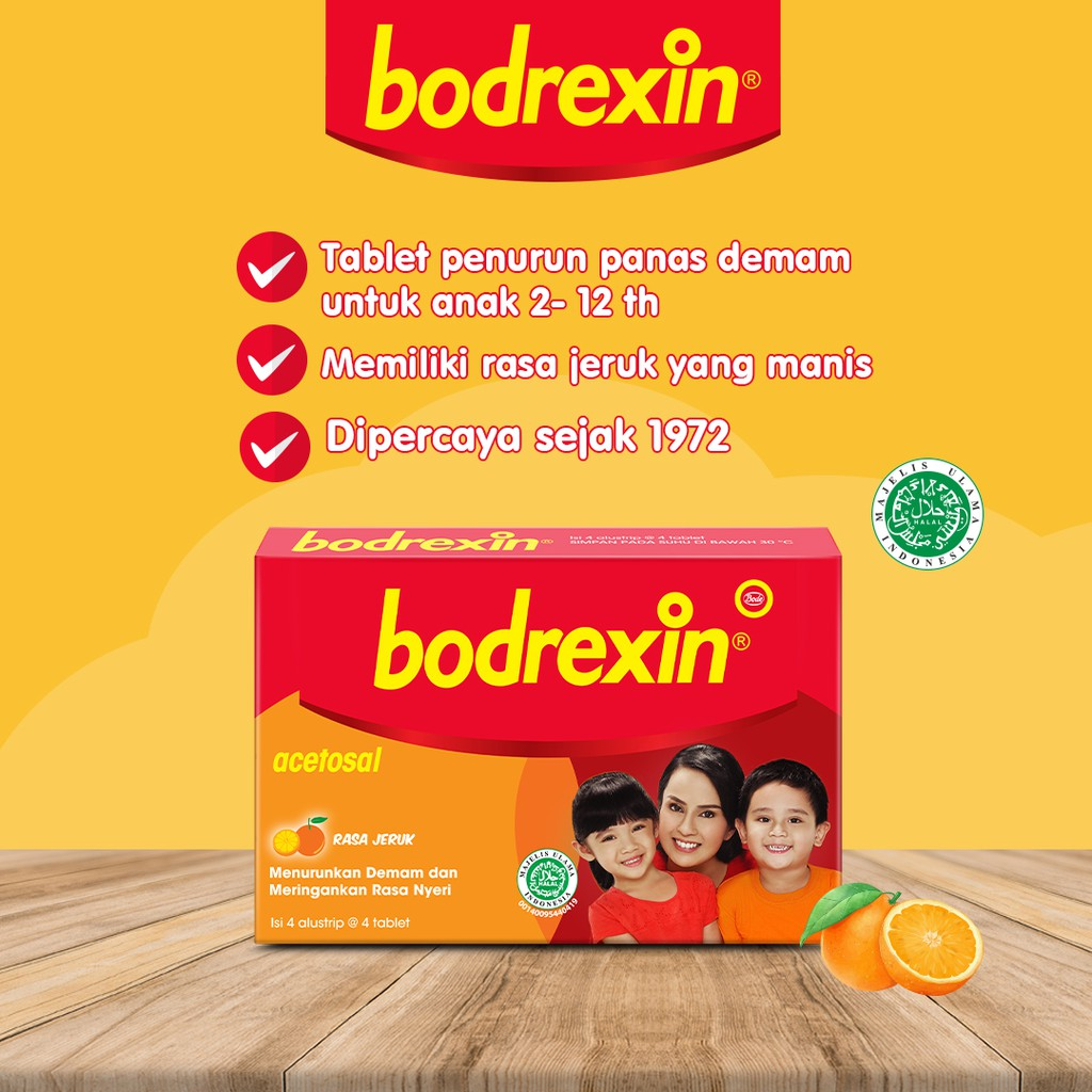 Bodrexin || Merk Obat Panas Demam Anak Bagus
