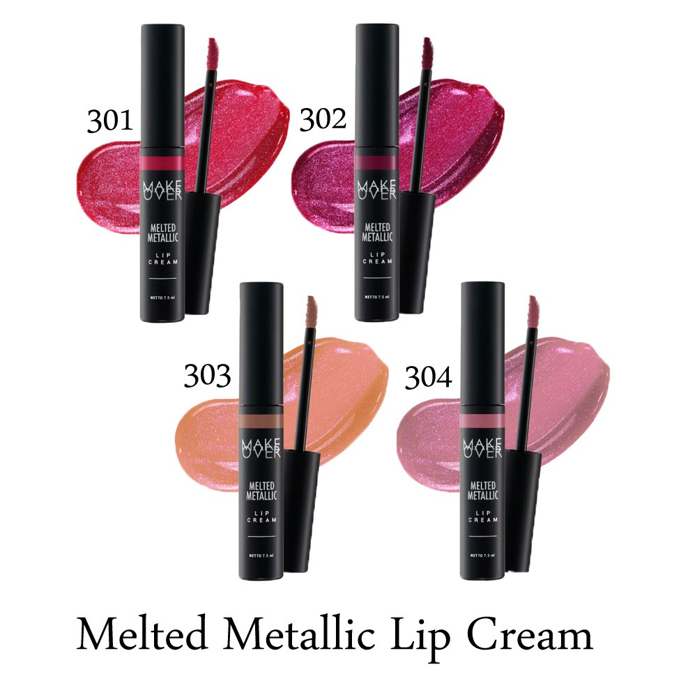 Make Over Melted Metallic Lip Cream || Lipstik yang Tahan Lama dan Tidak Luntur