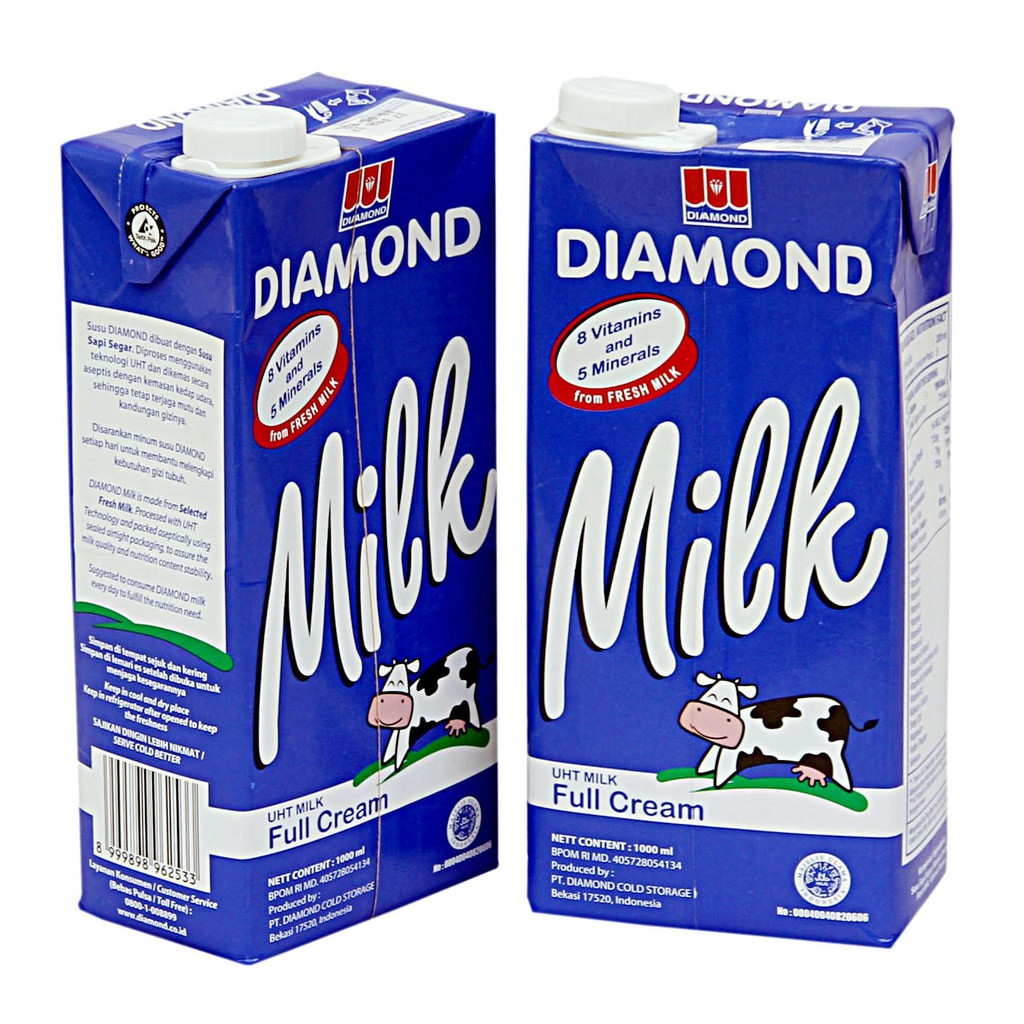 Diamond Susu UHT Full Cream || Merk Susu Full Cream Terbaik