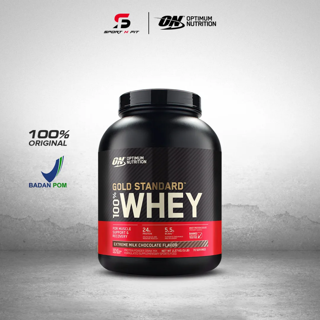 Optimum Nutrition Gold Standard 100% Whey Protein Powder || Susu Whey Protein Terbaik