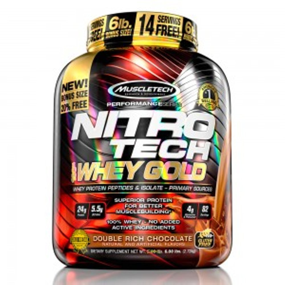 MuscleTech NitroTech Whey Gold 6 lbs || Susu Whey Protein Terbaik