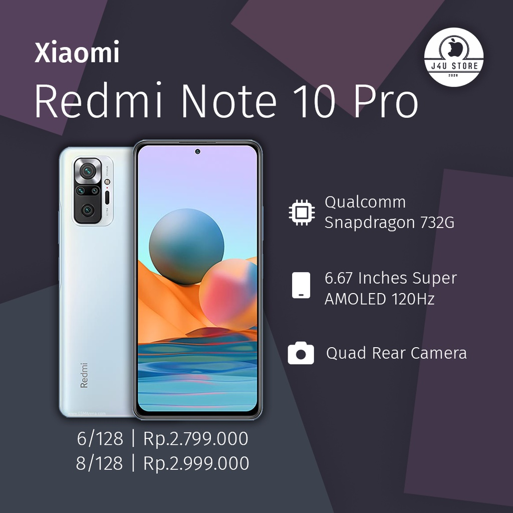 Redmi Note 10 Pro || Merk HP Dengan Kamera 64 MP Terbaik