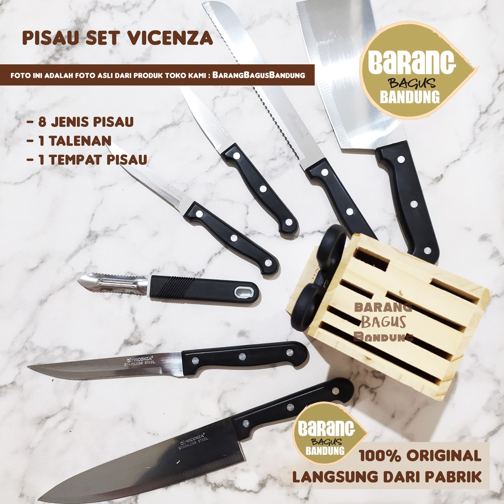 Vicenza V-910K Knife Set || Pisau Dapur Terbaik