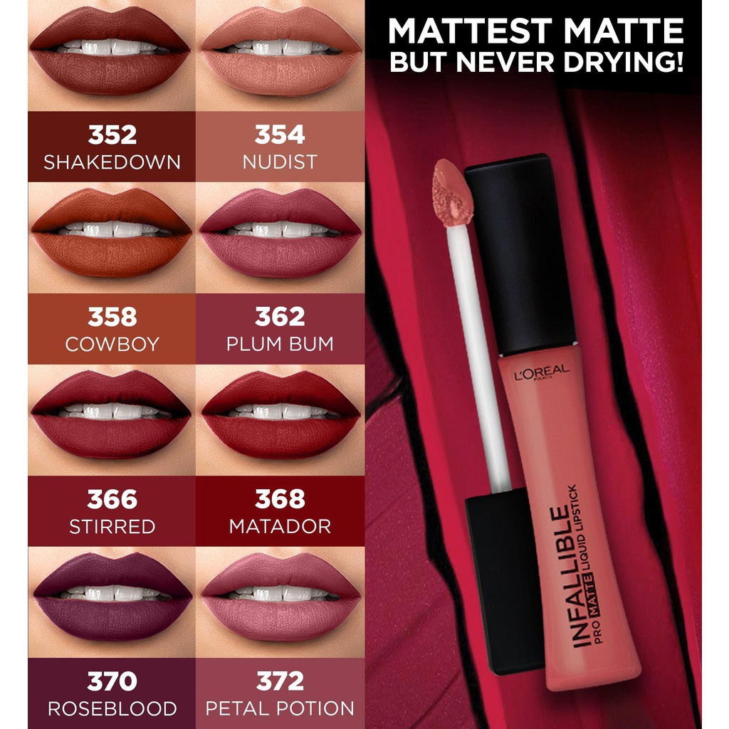 L’oreal Paris Infallible Pro Matte Liquid Lipstick || Lipstik yang Tahan Lama dan Tidak Luntur