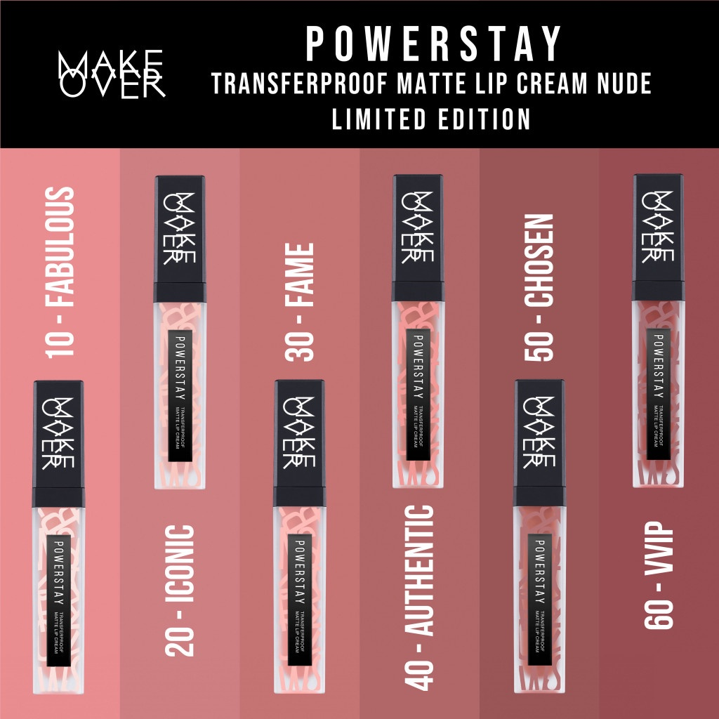 Powerstay Transferproof Matte Lip Cream Nude || Lipstik Make Over Matte