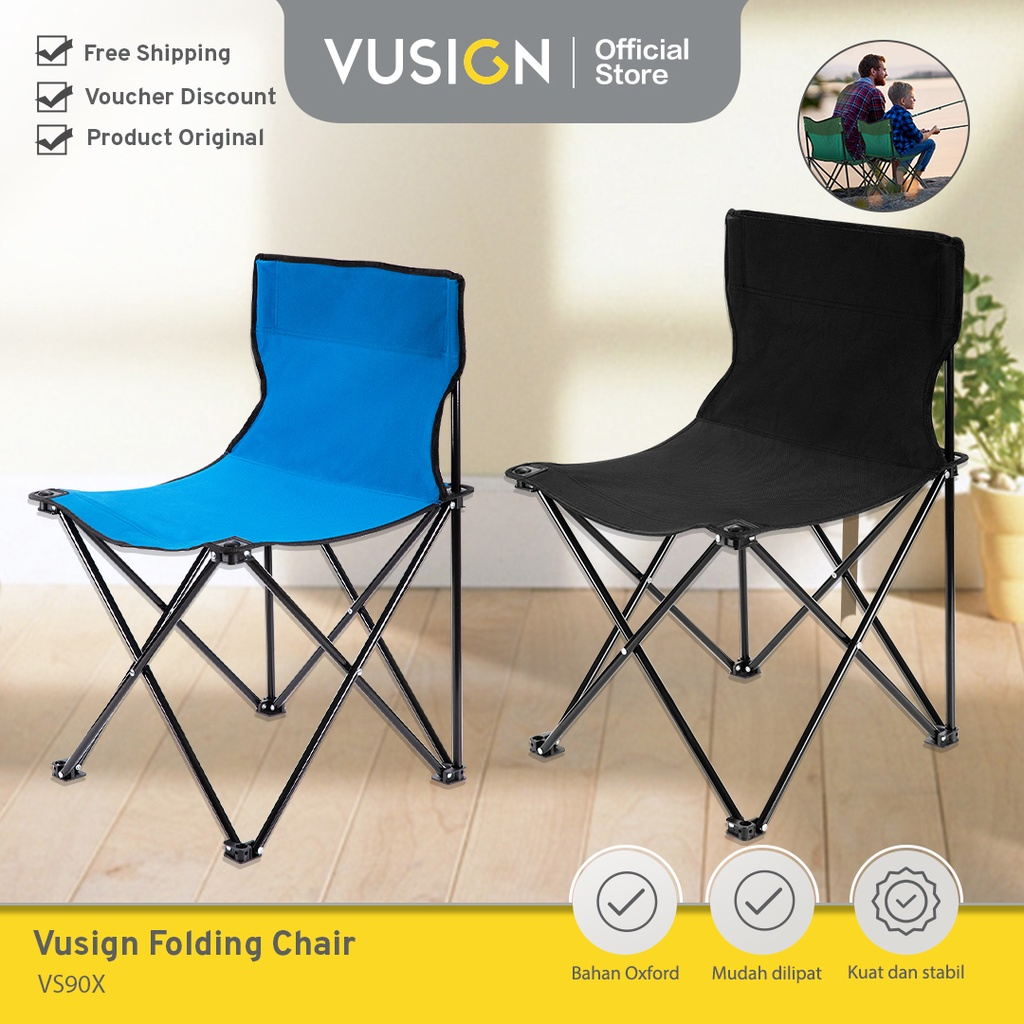 Vusign Folding Chair Outdoor Camping Portable VS90X || Kursi Lipat Outdoor Camping Murah