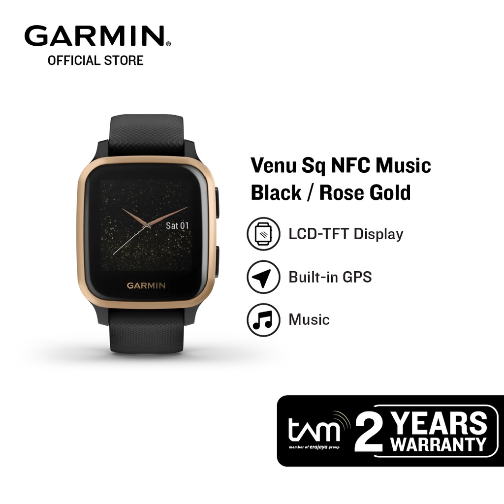 Garmin Venu Sq – Music Edition || Smartwatch Garmin terbaik