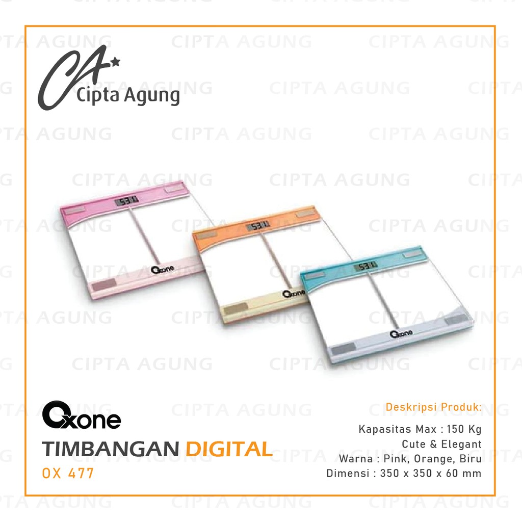 Oxone Timbangan Digital Bathroom Scale OX-477 || timbangan badan digital terbaik