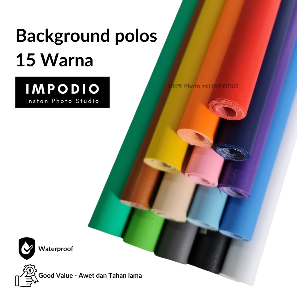 Impodio Background Foto Warna Polos || Alas Foto Produk yang Bagus
