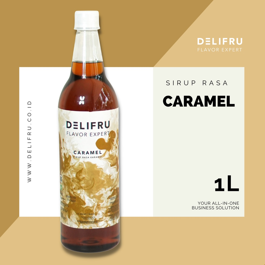 Delifru Syrup Caramel || Merk Sirup Enak dan Menyegarkan