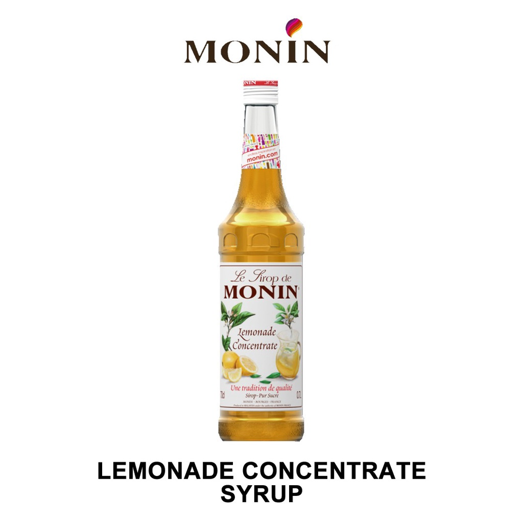 Monin Lemonade Concentrate Syrup  || Merk Sirup Enak dan Menyegarkan