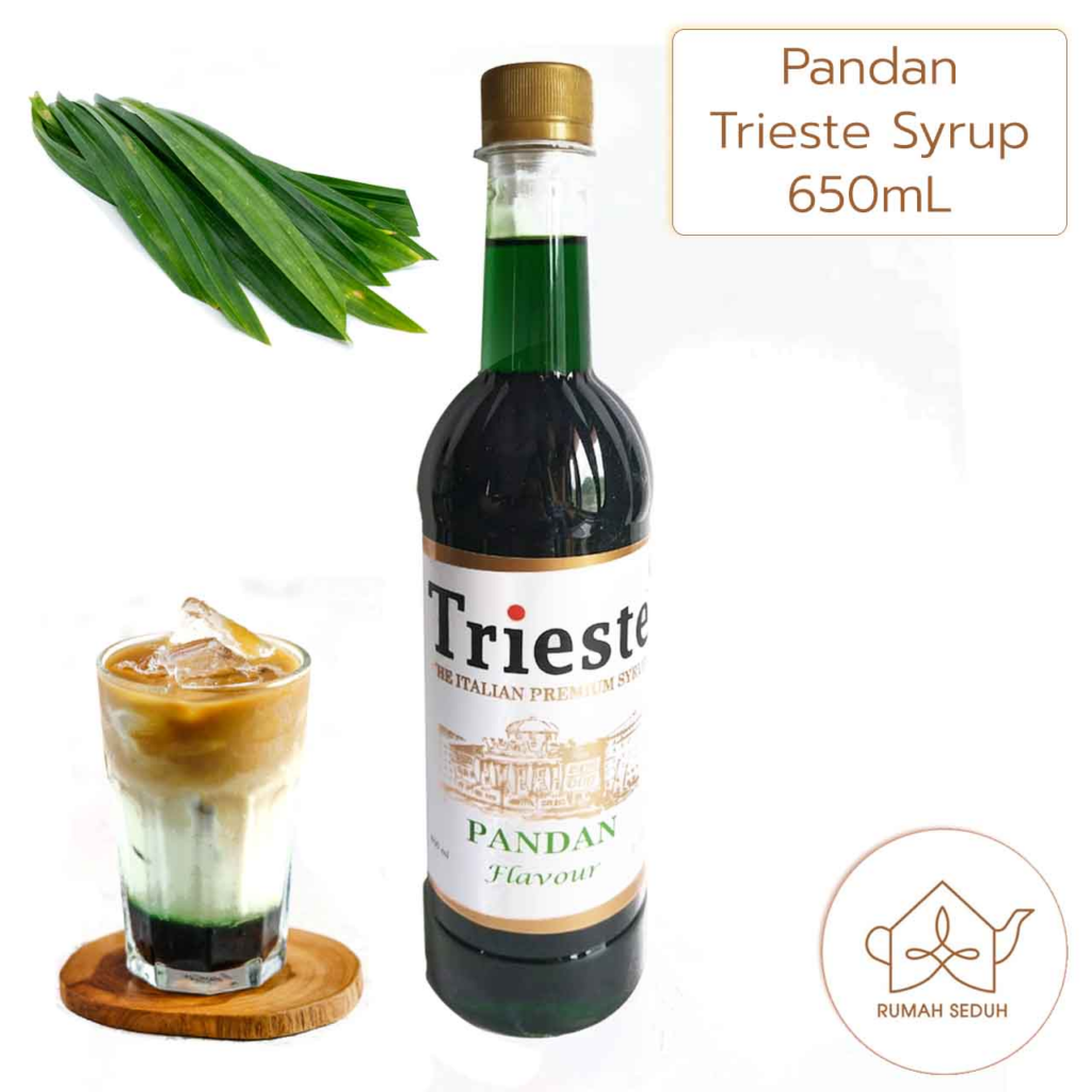 Trieste Syrup Pandan || Merk Sirup Enak dan Menyegarkan