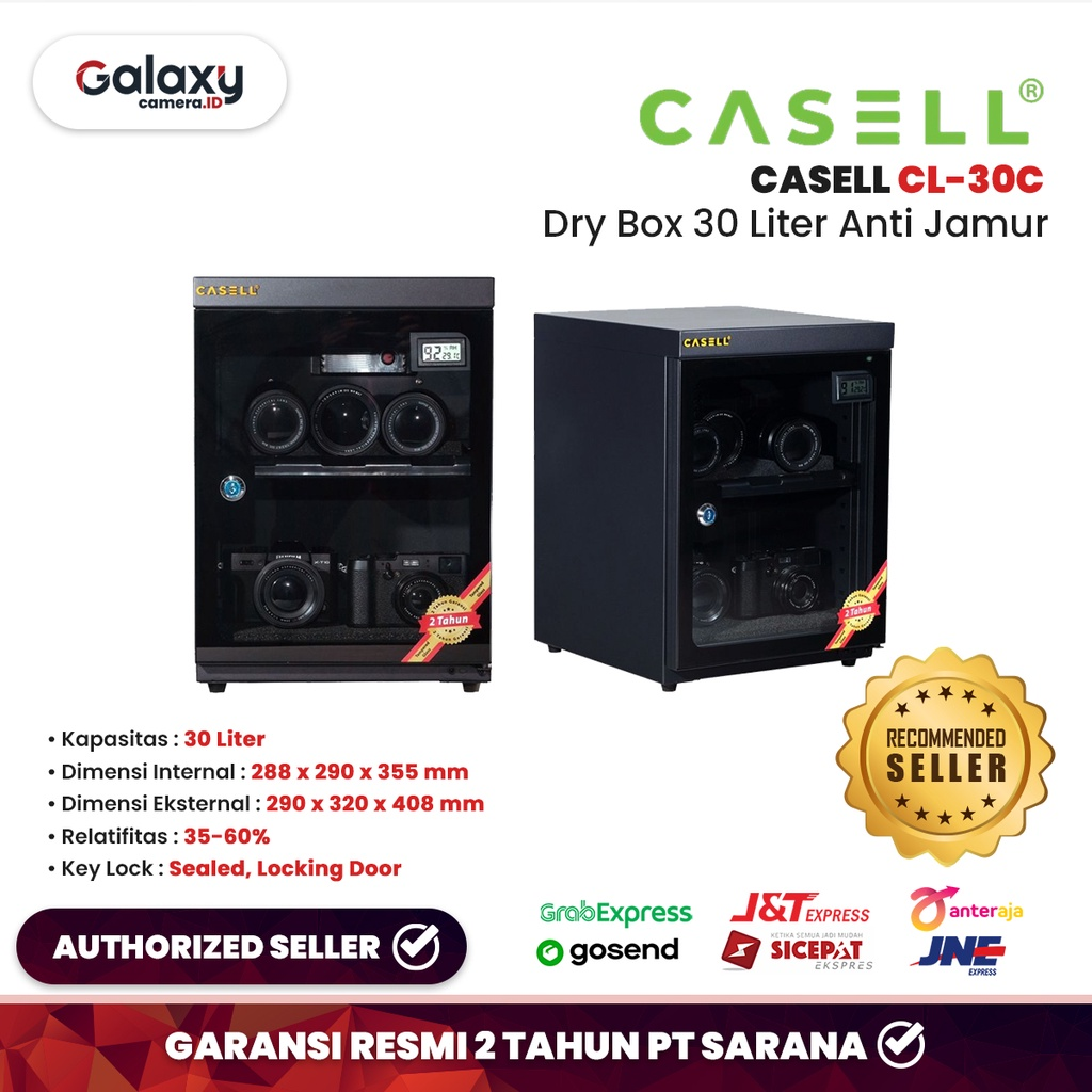 Casell Dry Cabinet CL-30C || Dry Box Kamera Terbaik 