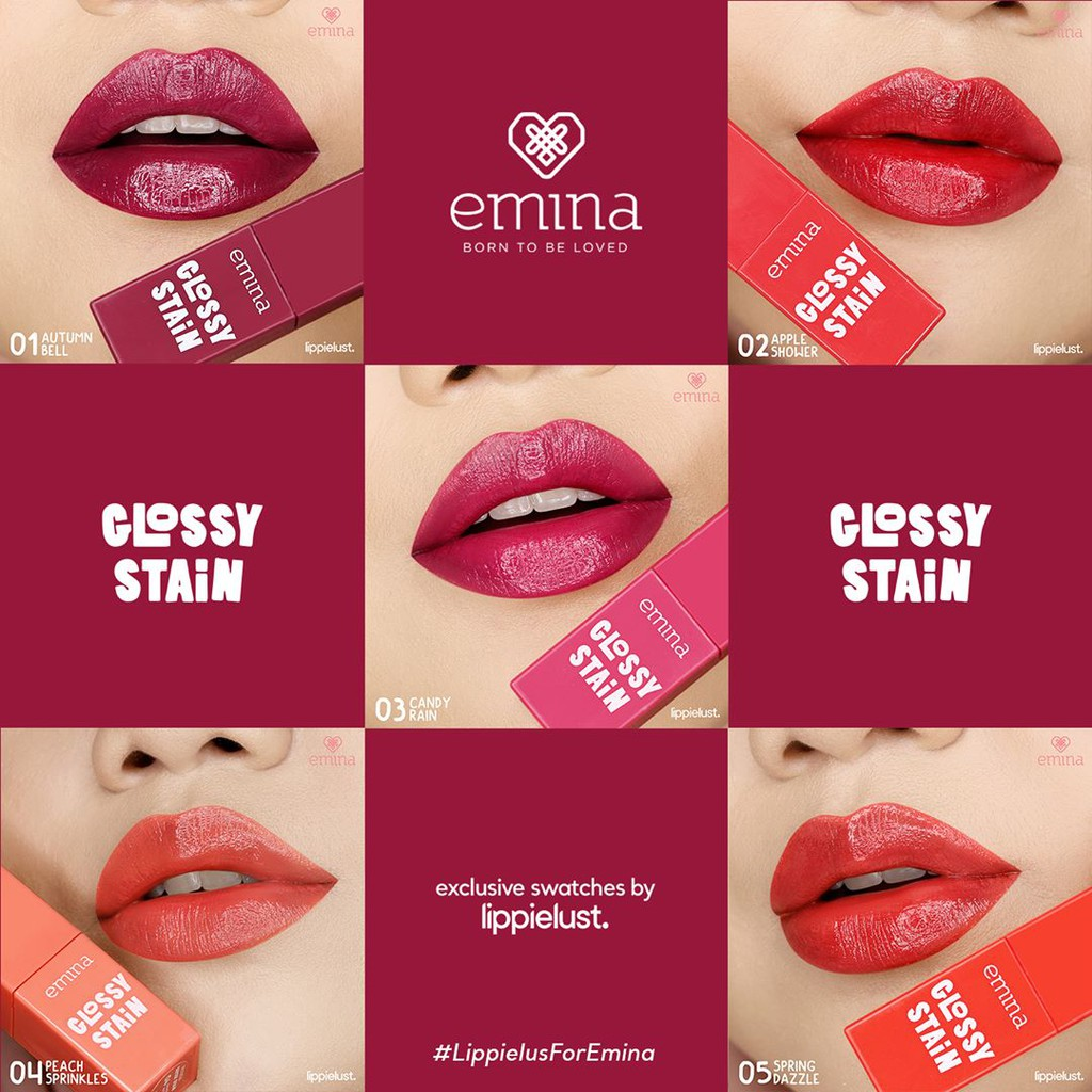 Emina Glossy Stain || Lip Gel Terbaik
