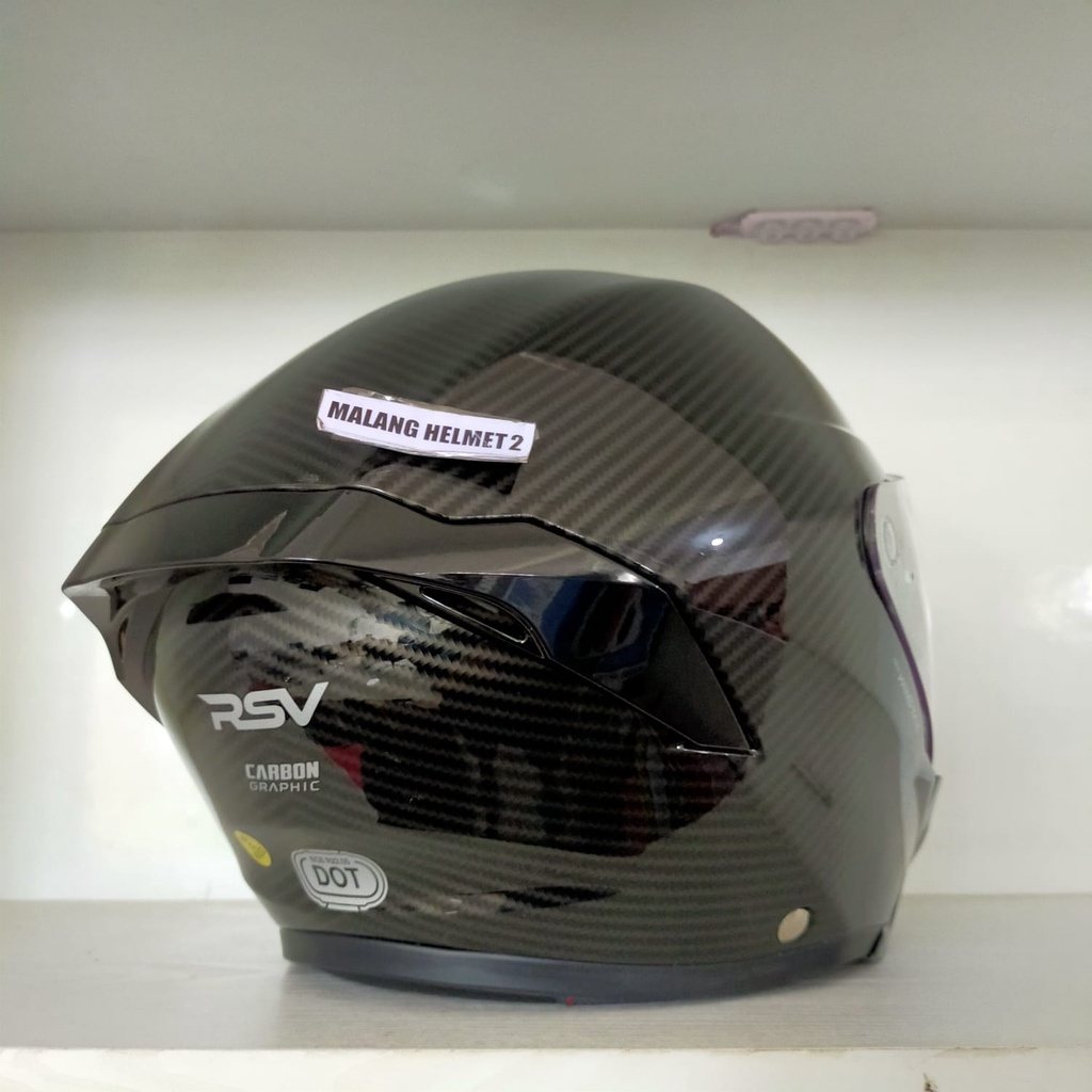 RSV Windtail Carbon Smoke || merk helm motor terbaik