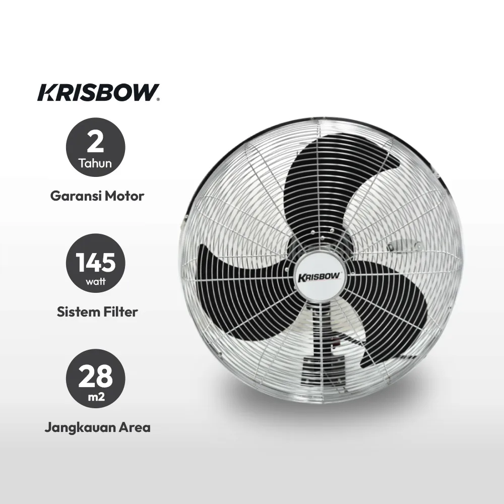Krisbow Wall Fan 20 Inch || Merk Kipas Angin Terbaik