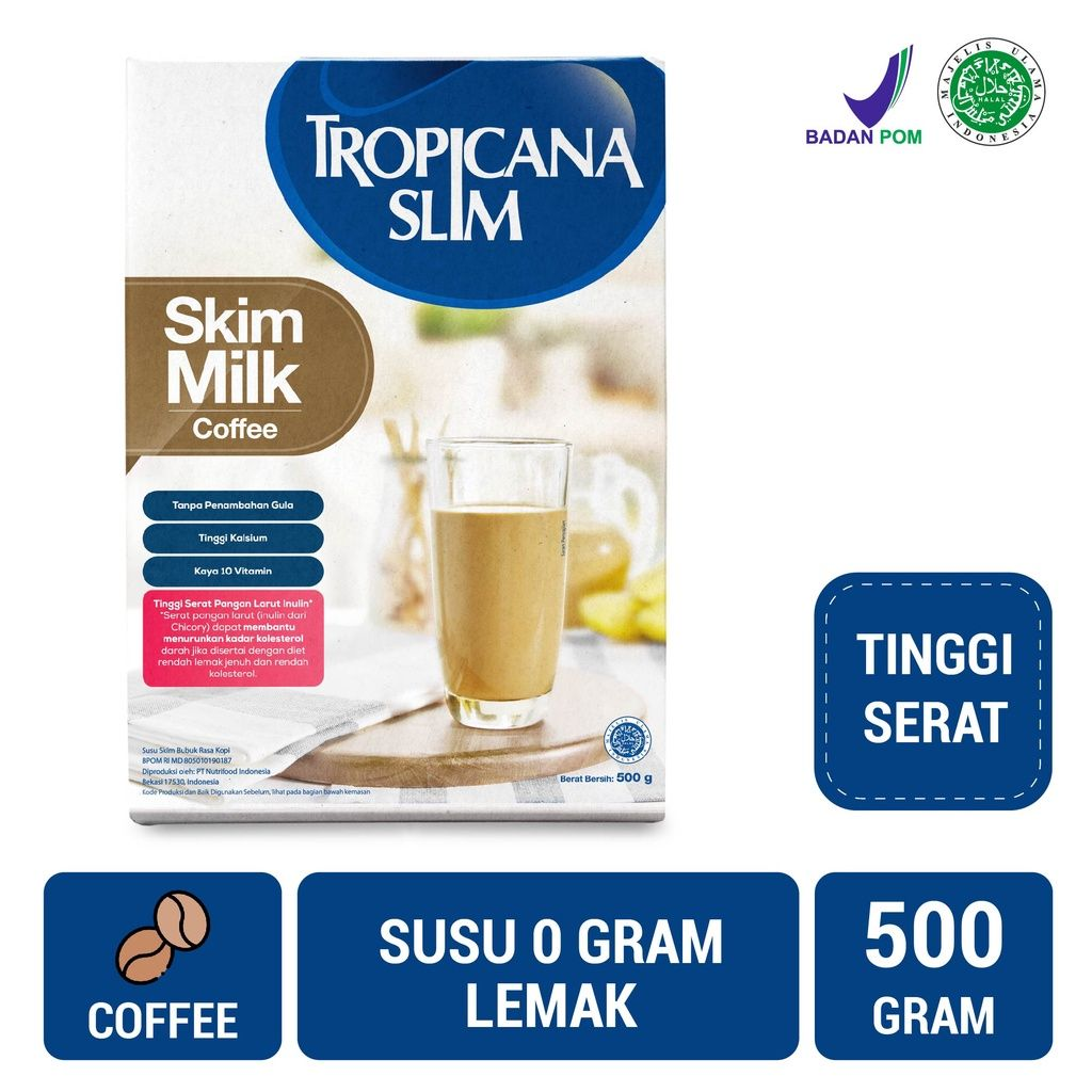 Tropicana Slim Skim Milk Fiber Pro Original || Produk Susu Untuk Lansia Terbaik