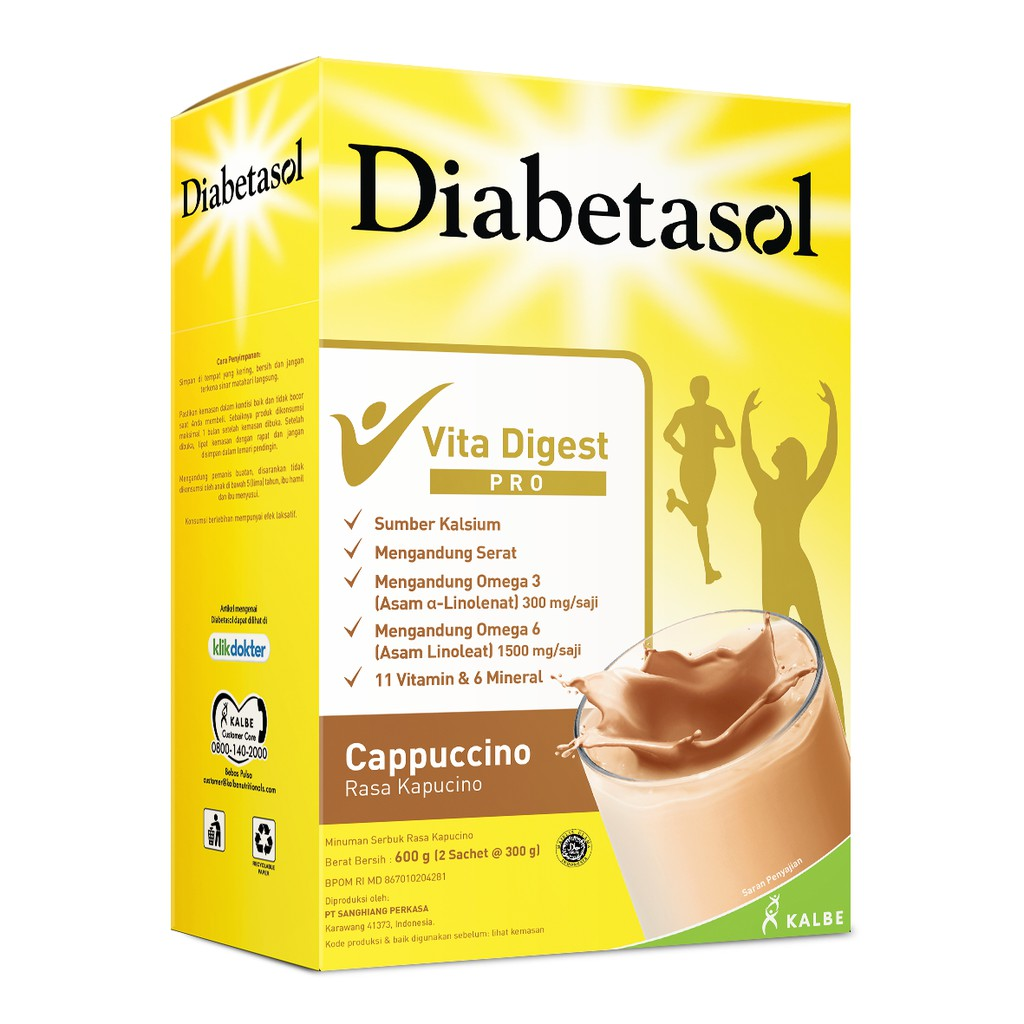 Diabetasol Powder || Produk Susu Untuk Lansia Terbaik