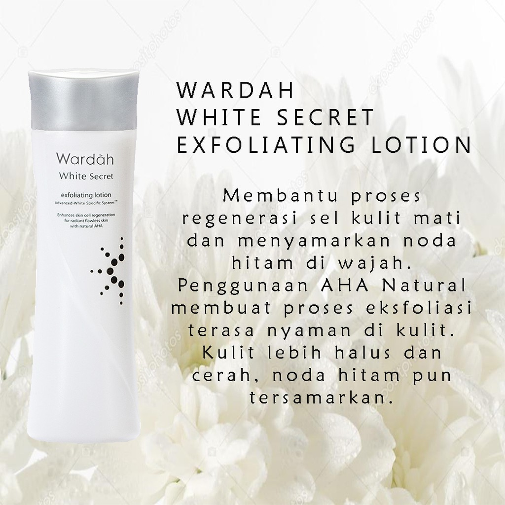 Wardah seri White Secret Exfoliating Lotion || Produk Eksfoliasi Wajah Untuk Pemula Paling Aman 