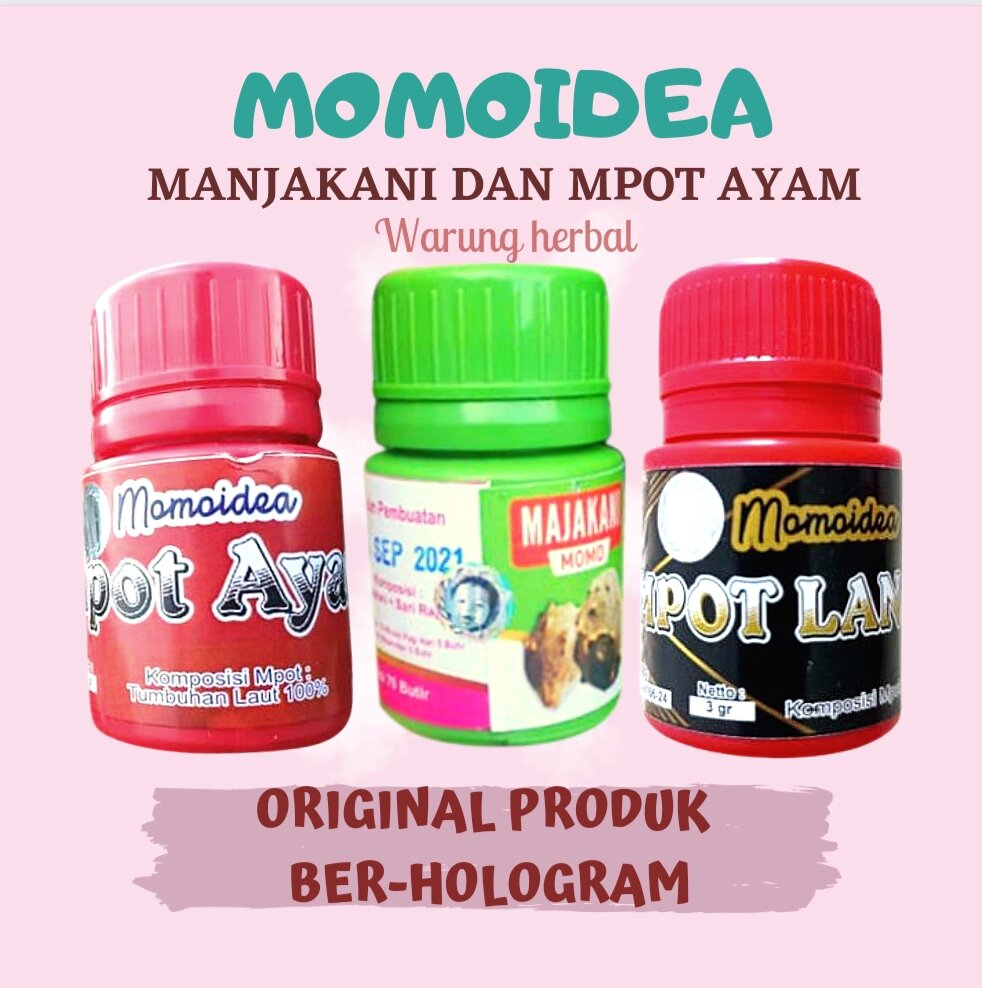 Terlaris Berbonus Momoidea Mpot Empot Ayam Momo Original Berhologram || Jamu Empot-Empot Terbaik