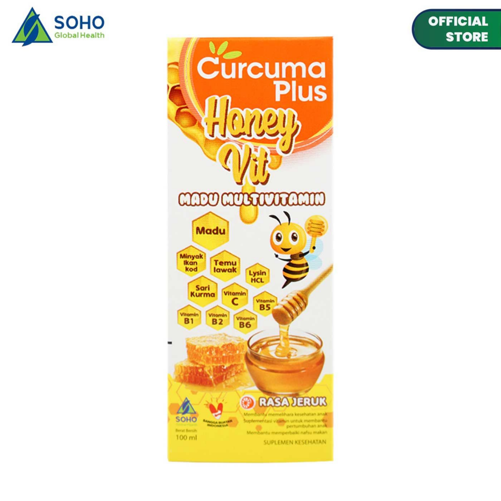 Soho Global Health: Curcuma Plus Honey Vit || Vitamin Curcuma Plus untuk Anak