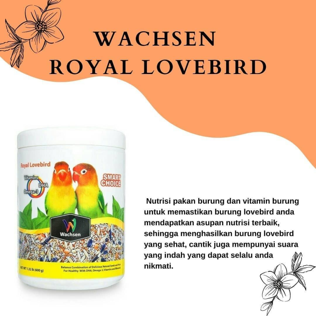 Wachsen Pakan Burung Lovebird  || Merk Makanan Burung Lovebird Biar Gacor