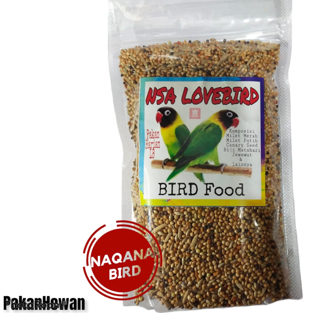 Naqana Bird Pakan Racikan || Merk Makanan Burung Lovebird Biar Gacor