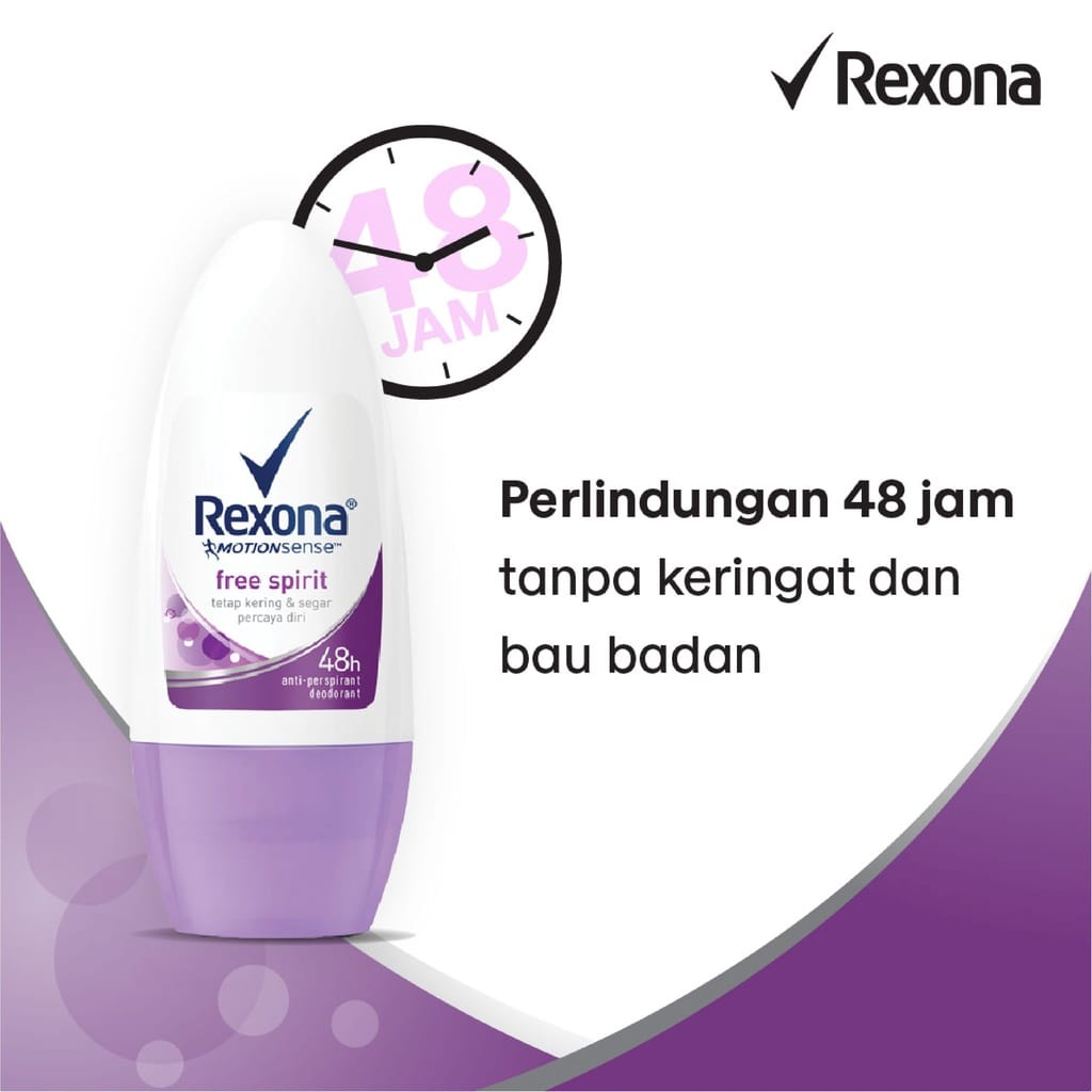 Rexona Women Motionsense Free Spirit (20 gr)  || deodorant yang bagus