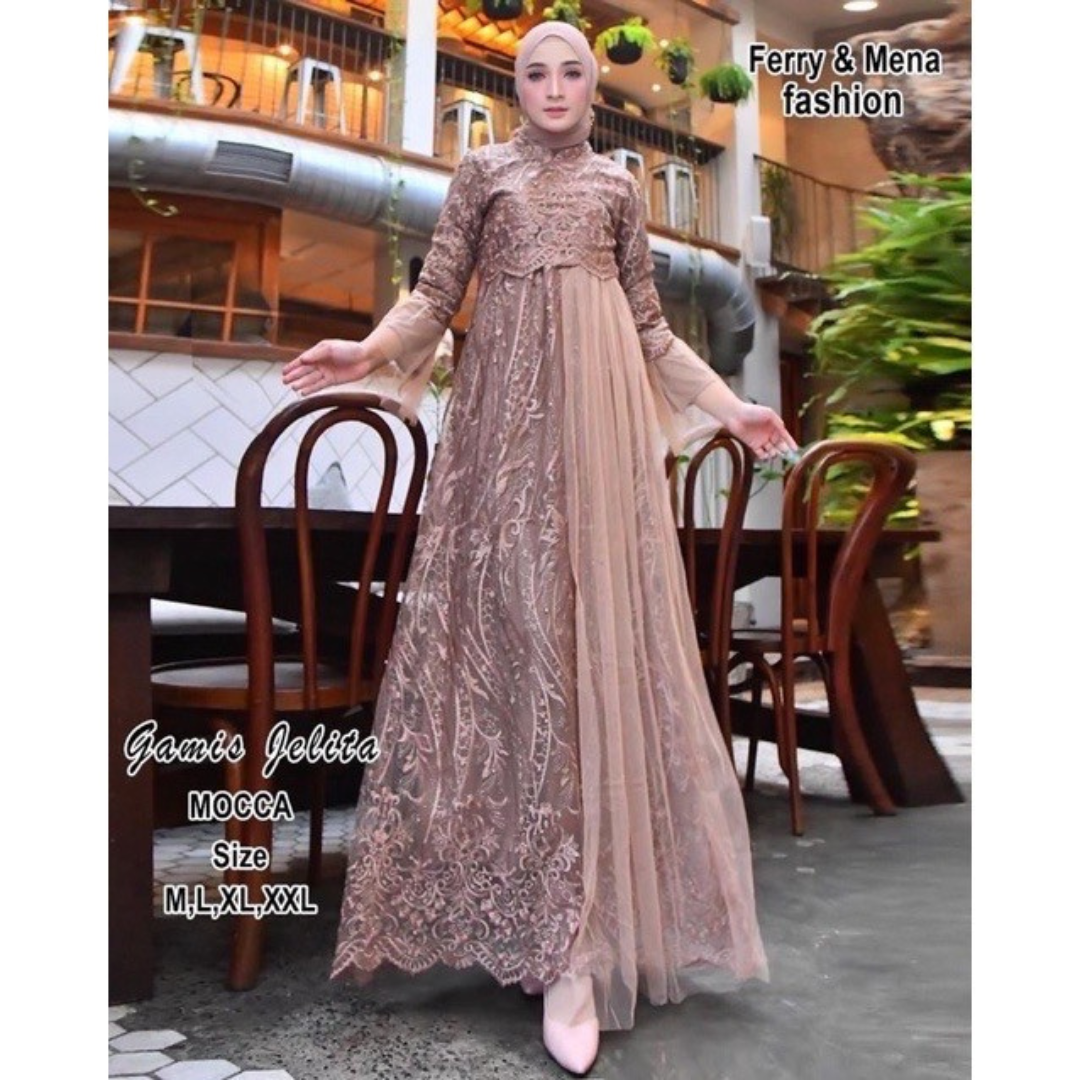 10 Model Kebaya Gamis Modern Cantik Untuk Segala Usia - Indo Times