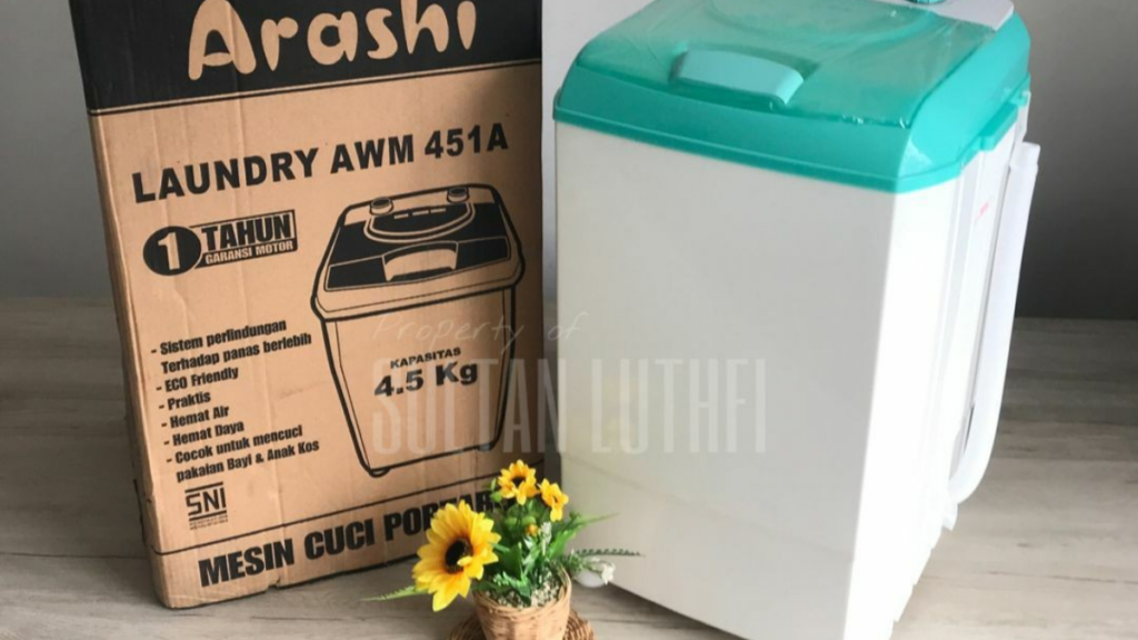 Arashi Laundry Mesin Cuci MiniAWM451A | Mesin Cuci Mini yang Bagus