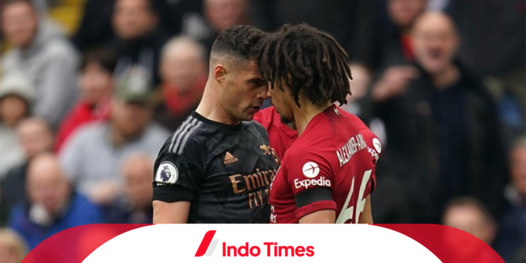 Permainan Panas Antara Granit Xhaka Trent Alexander-Arnold pada Laga Liverpool vs Arsenal