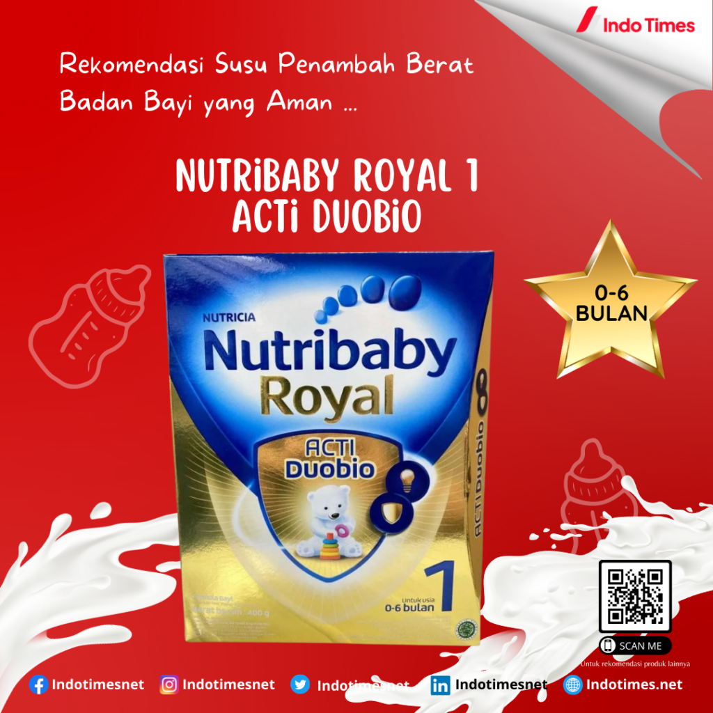 Nutribaby Royal Acti Duobio+ 1 || Susu Penambah Berat Badan Bayi