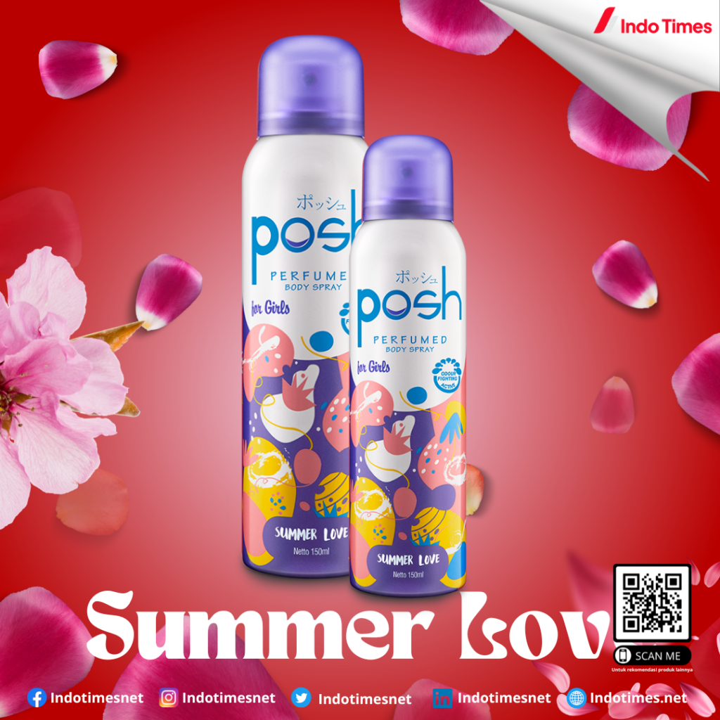Posh Perfumed Body Spray Summer Love || Posh Men Paling Wangi Untuk Pria dan Wanita