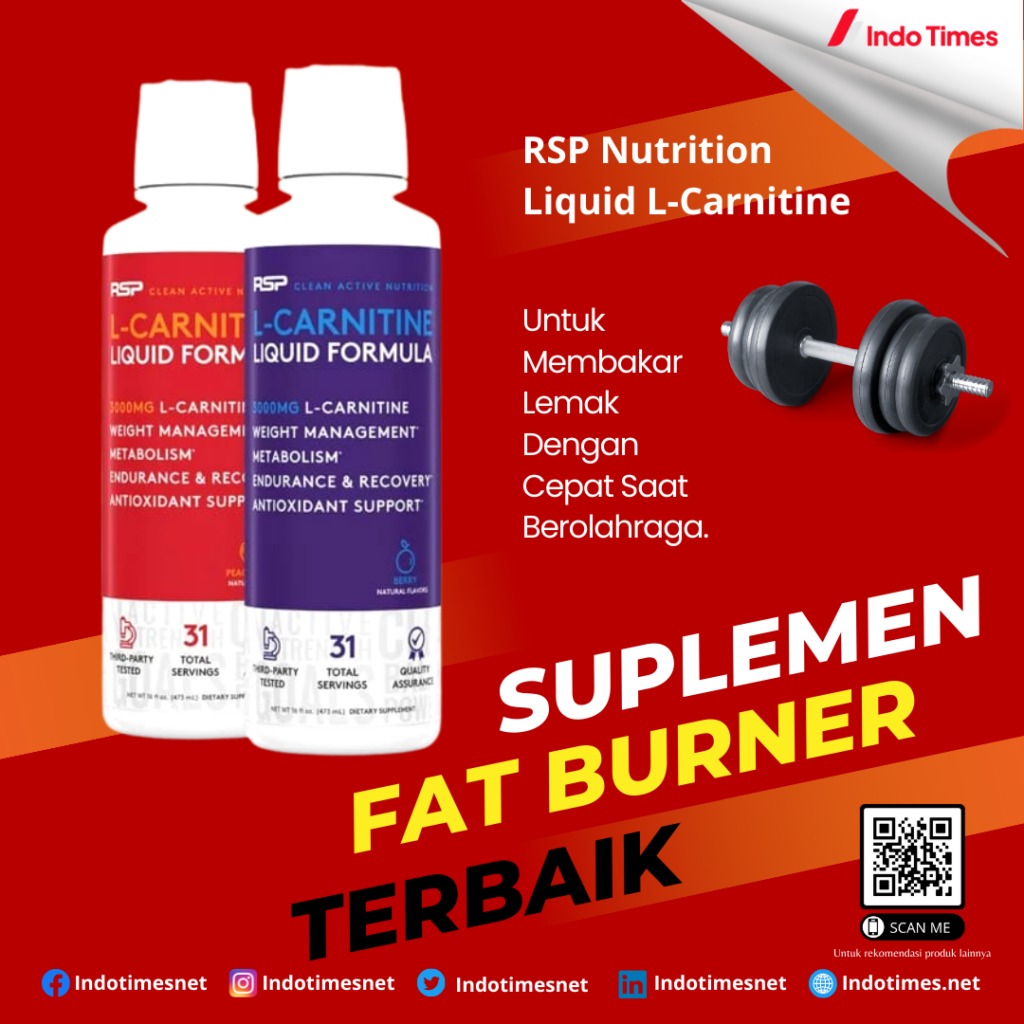 RSP Nutrition Liquid L-Carnitine || Suplemen Fat Burner Terbaik
