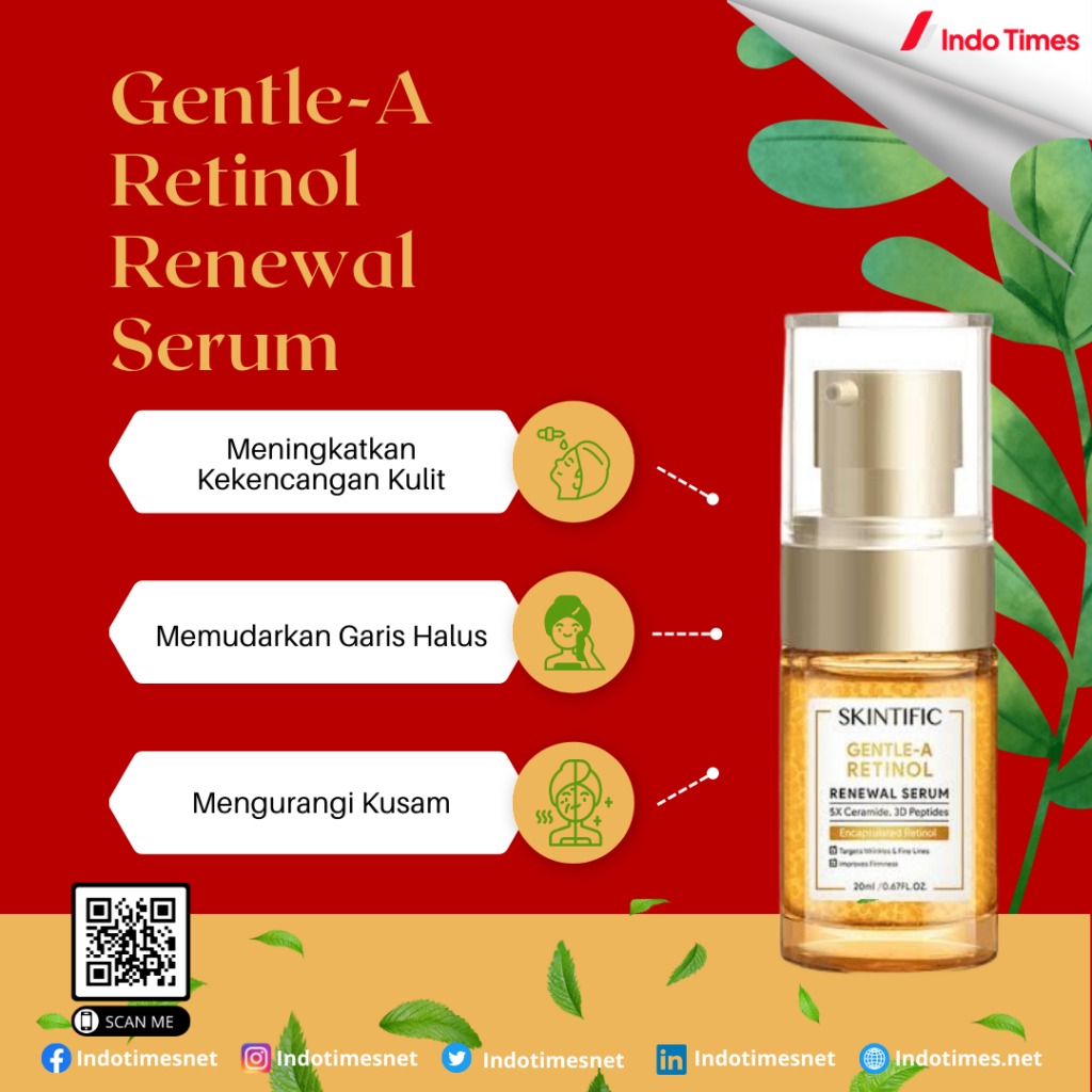 Skintific Gentle a Retinol Renewal Serum || Serum Retinol Terbaik Agar Wajah Tampak Lebih Awet Muda