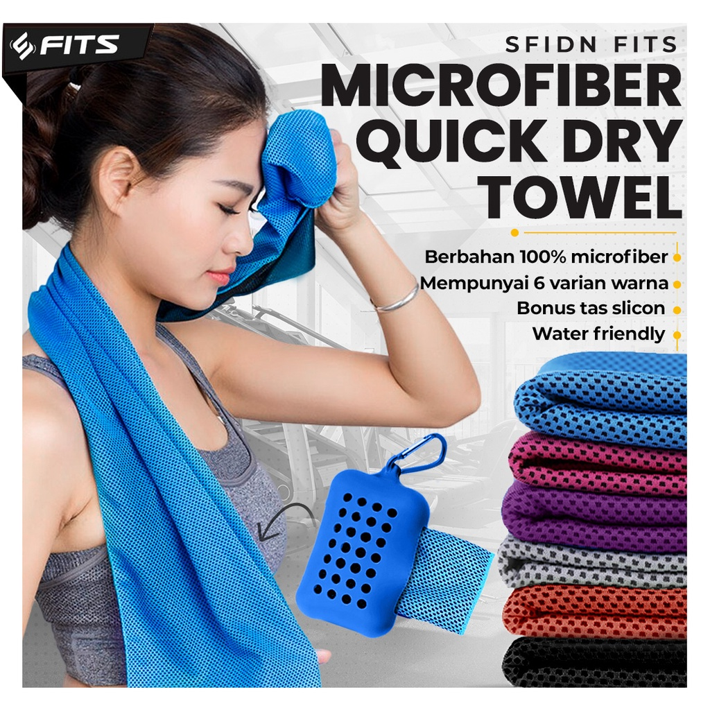 SFIDN FITS: Microfiber Quick Dry Towel || Handuk Microfiber yang Bagus dan Lembut Sekali