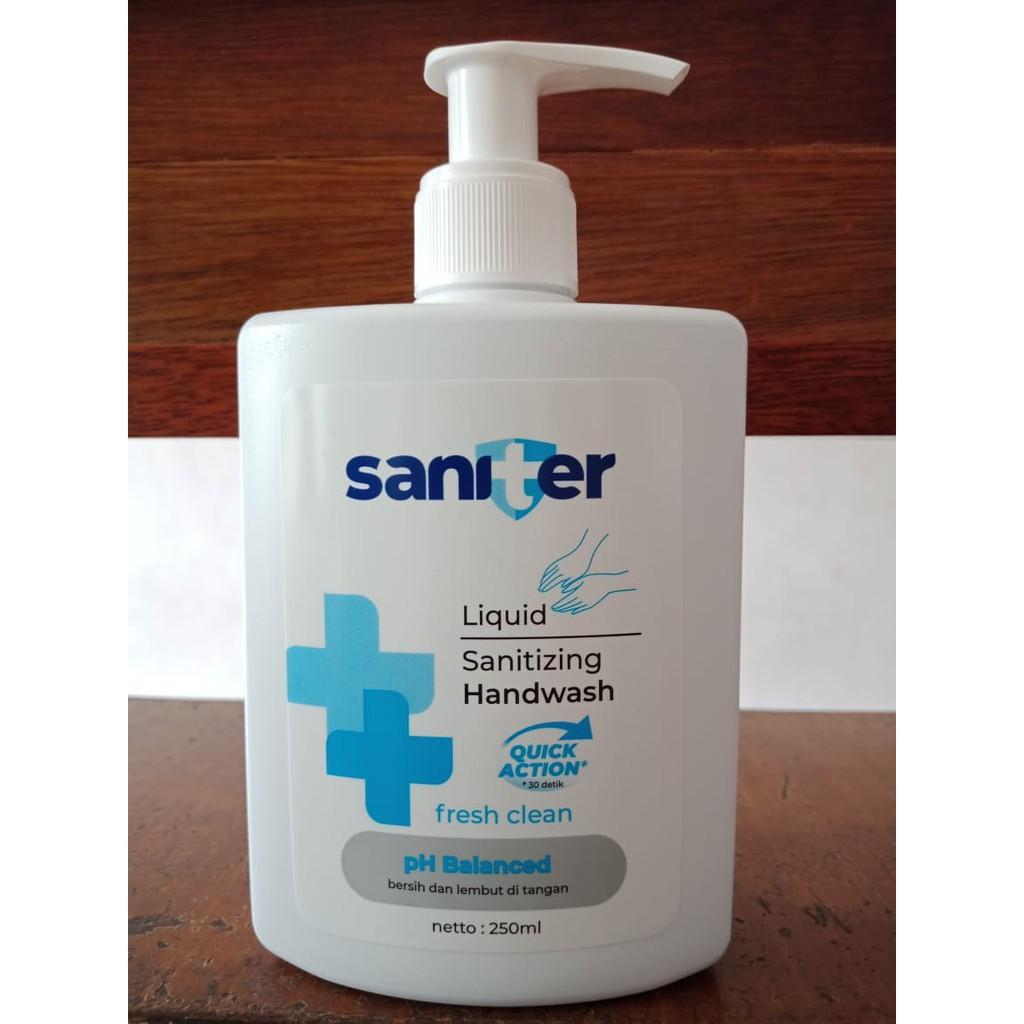 Saniter Hand Wash Bottle 250 ml Sabun Cuci Tangan yang Ampuh