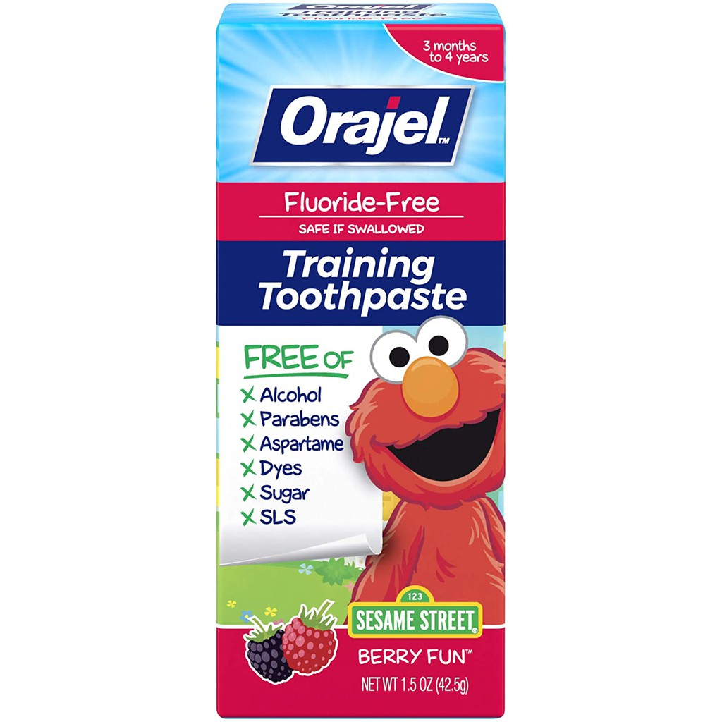 Orajel: Training Toothpaste Fluoride-Free Pasta Gigi Anak Terbaik