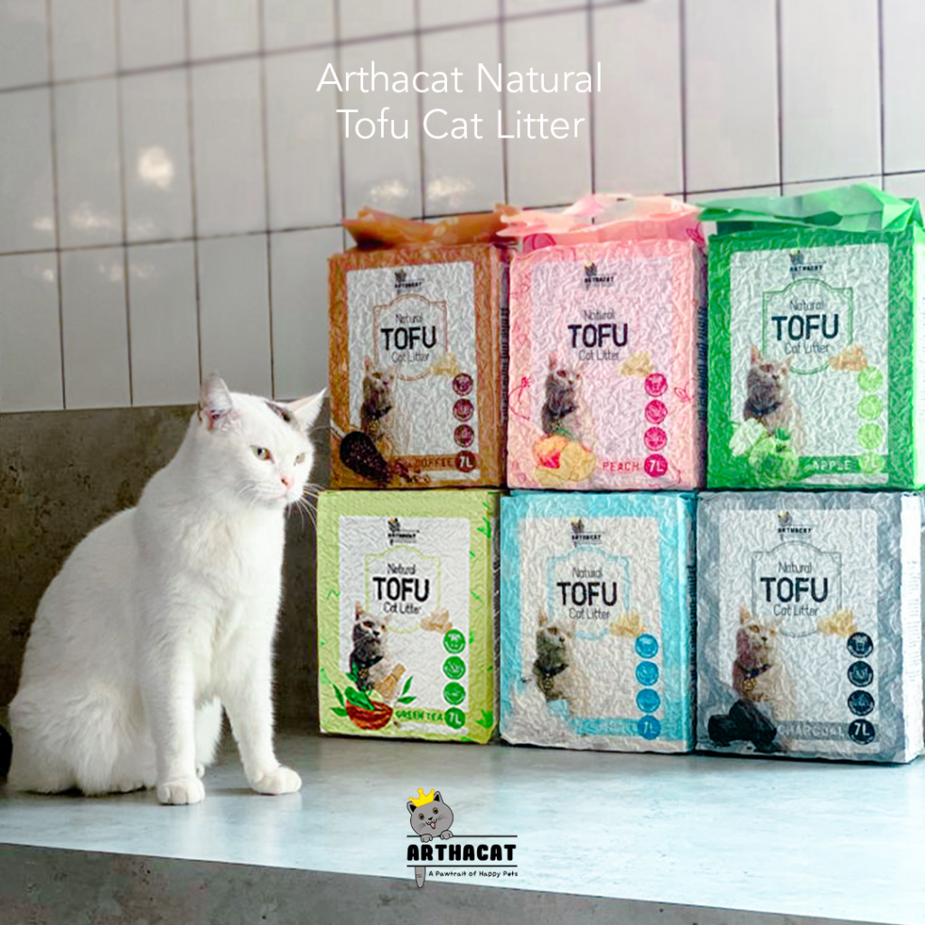 Natural Tofu Clumping Cat Litter Arthacat || Merk Pasir Kucing Terbaik