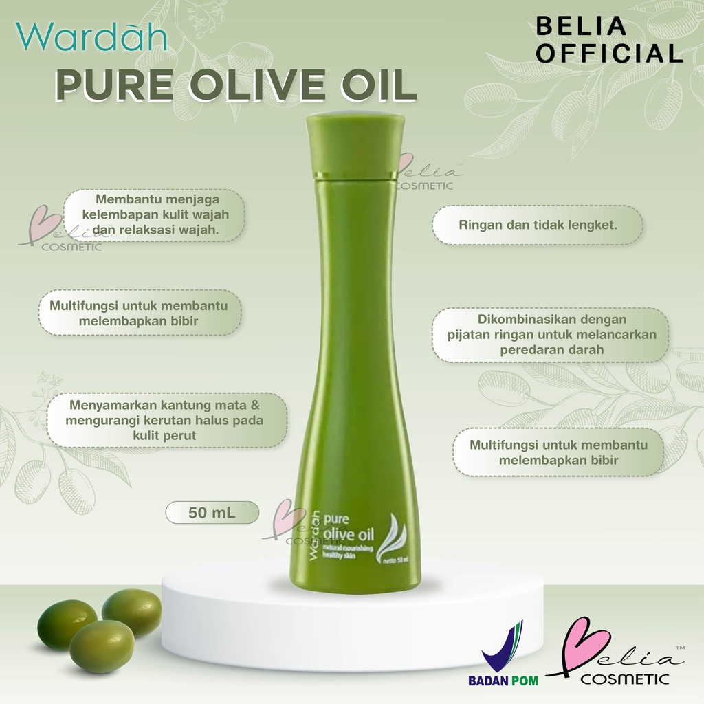 Wardah Pure Olive Oill | Merk Minyak Zaitun untuk Wajah