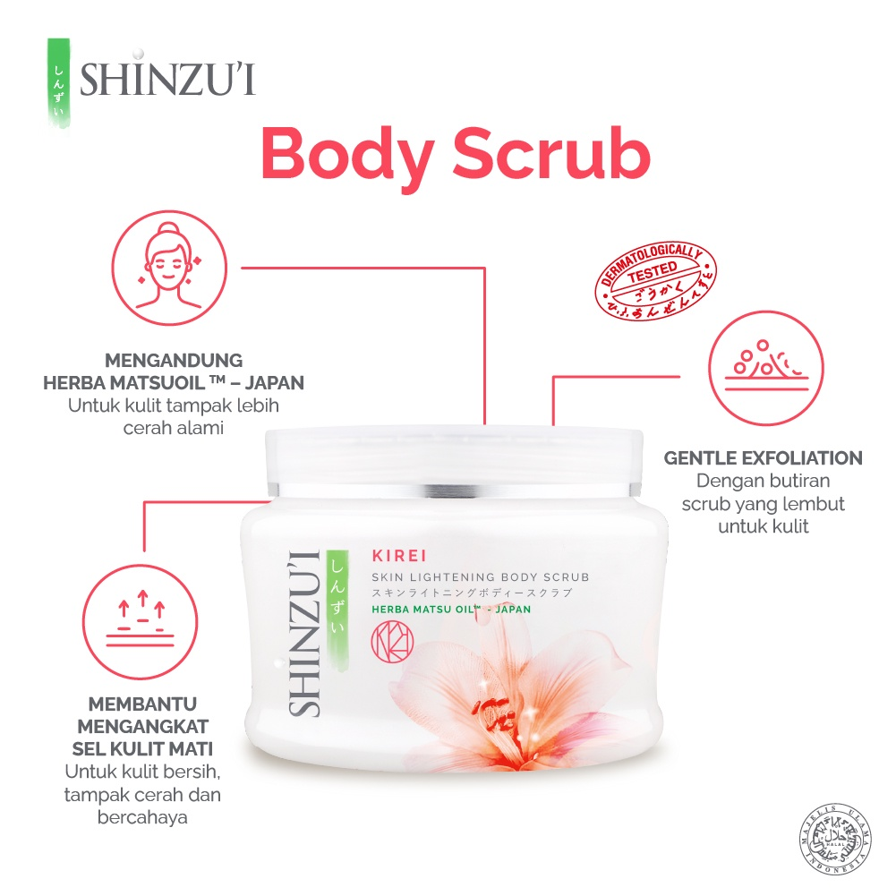 Shinzui Body Scrub || Merk Lulur Badan Terbaik