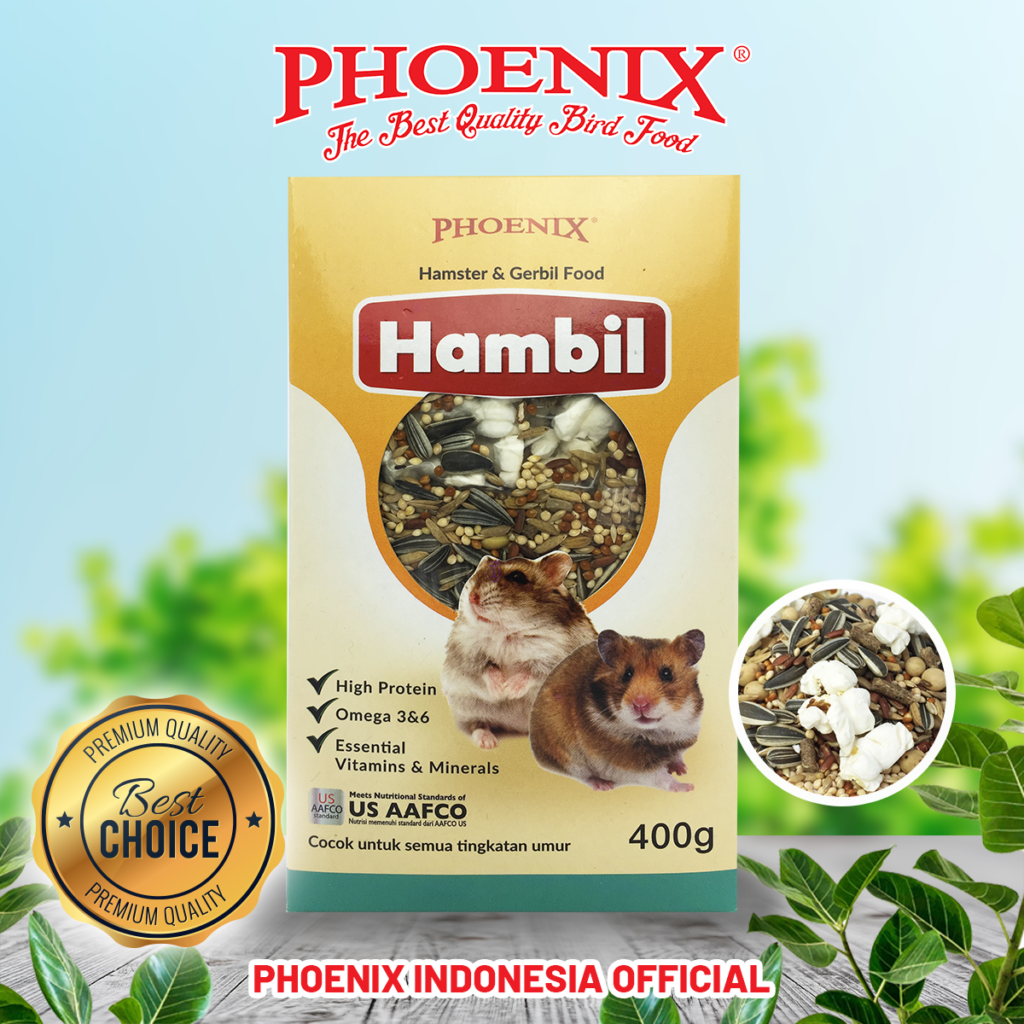 Phoenix Hambil Hamster & Gerbil Food || Makanan Hamster Terbaik